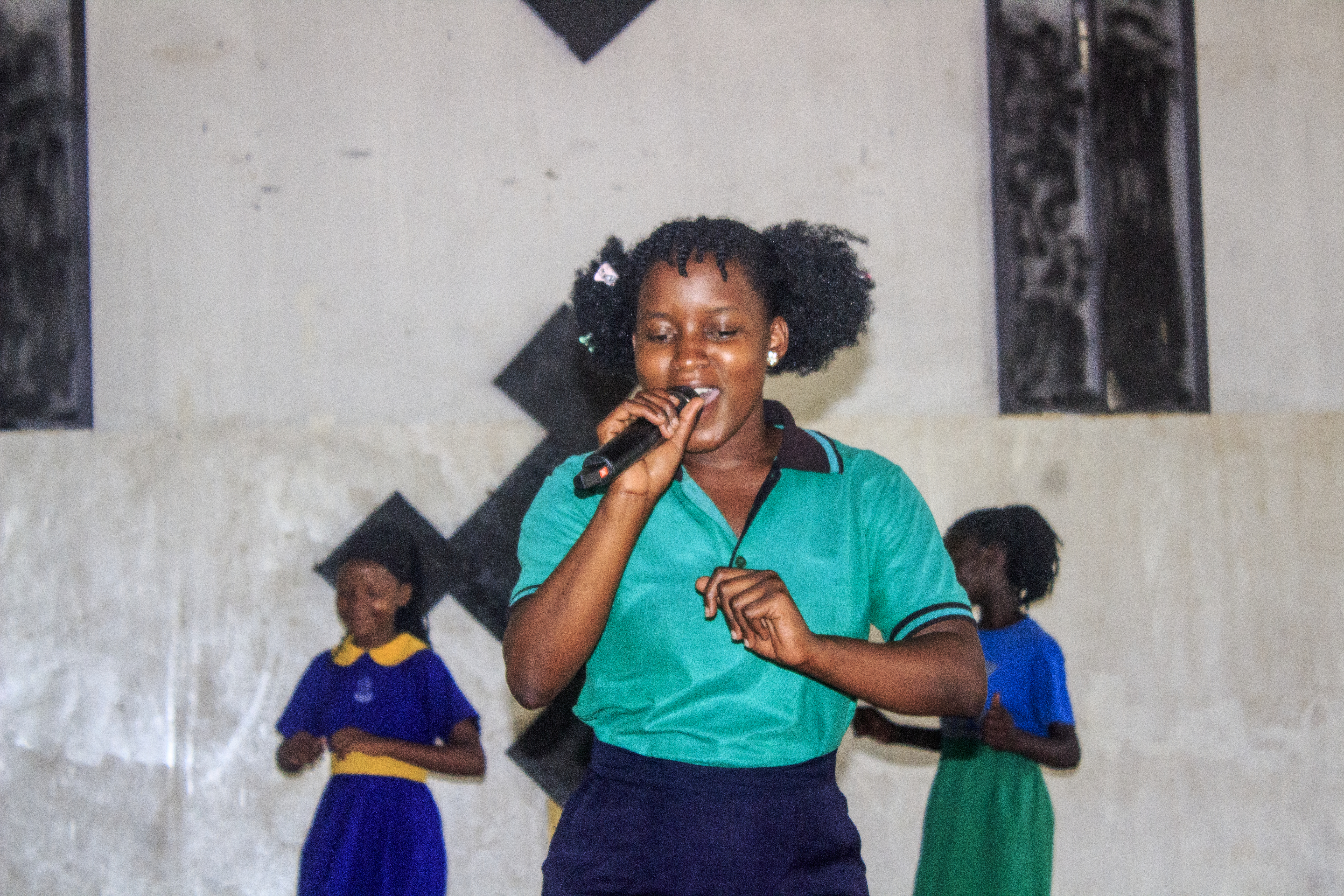 Youth and students ministering in church