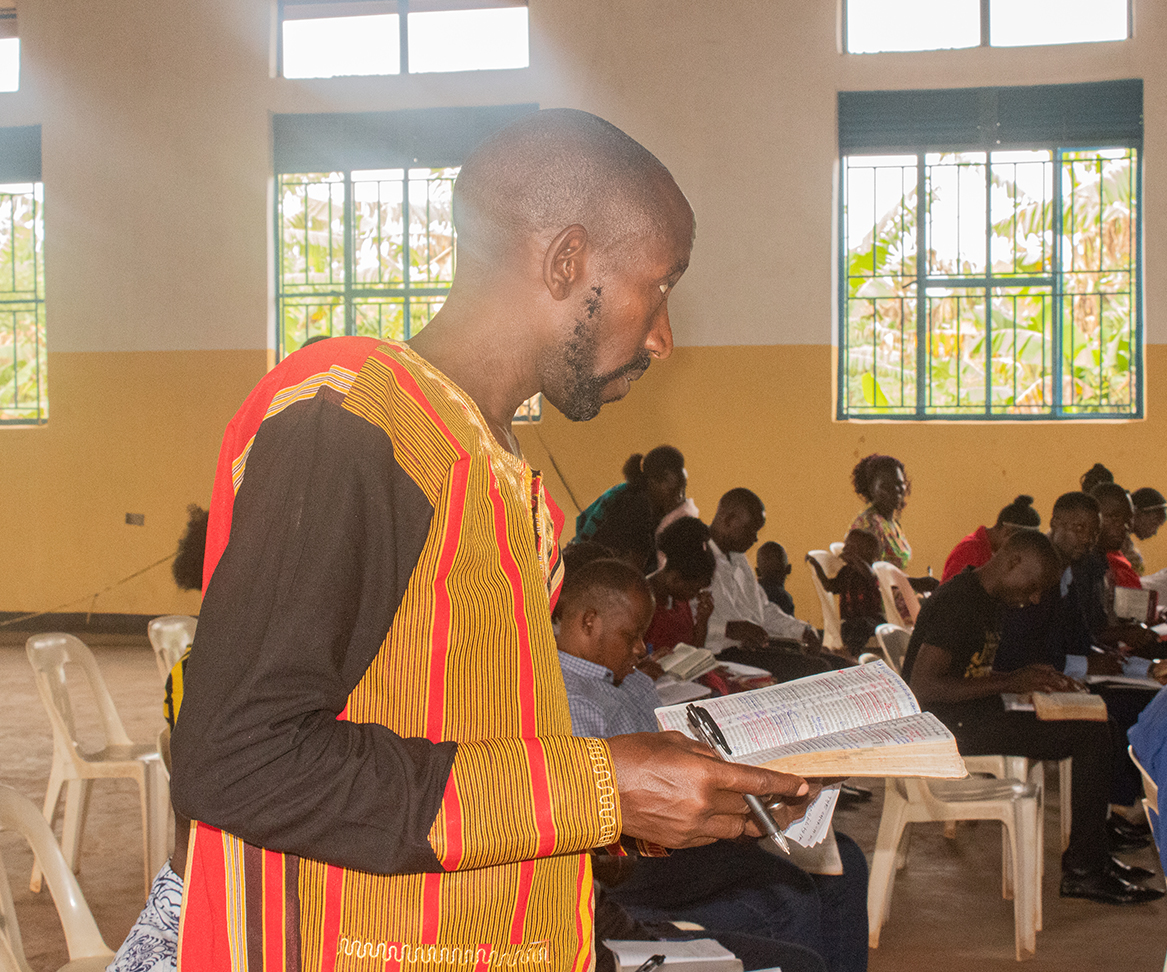 Pastors studying God's Word