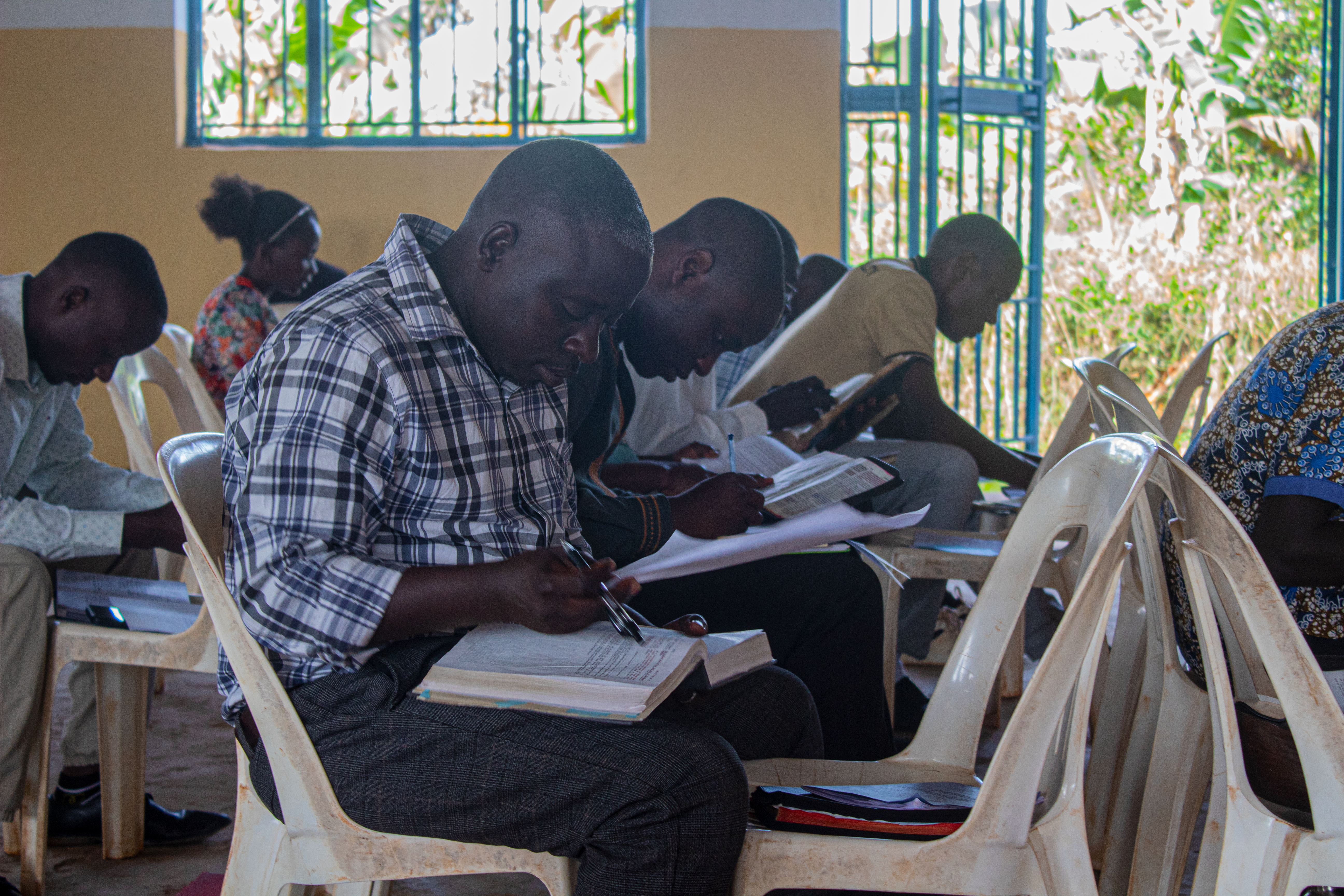 Pastors receiving biblical training